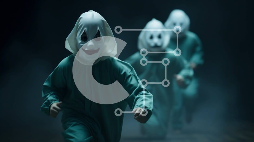 Intra Συλλεκτικό Ξύλινο Παζλ Plywood  4mm - Ομάδα ανθρώπων με κοστούμια Hazmat με φανταστικά πρόσωπα Σε Ξύλινο Κουτί - Διαστάσεις Puzzle: 10x10 cm – 25 κομμάτια