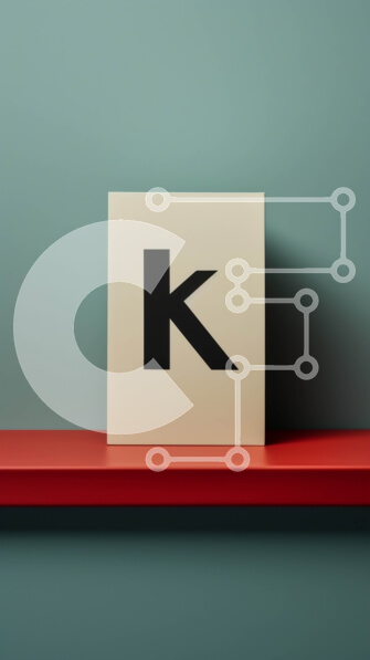 Intra Συλλεκτικό Ξύλινο Παζλ Plywood  4mm - Ξύλινο μπλοκ με το γράμμα Κ σκαλισμένο στο ράφι Σε Ξύλινο Κουτί - Διαστάσεις: 10x10 cm – 25 κομμάτια