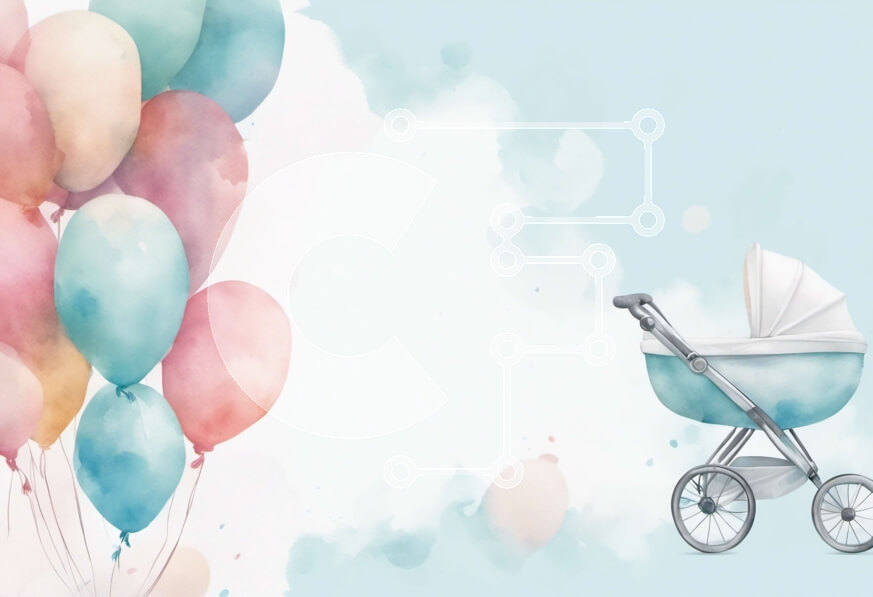 Intra Συλλεκτικό Ξύλινο Παζλ Plywood  4mm - Μωρό με μπαλόνια σε έναν καθαρό ουρανό Σε Ξύλινο Κουτί - Διαστάσεις Puzzle: 10x10 cm – 25 κομμάτια