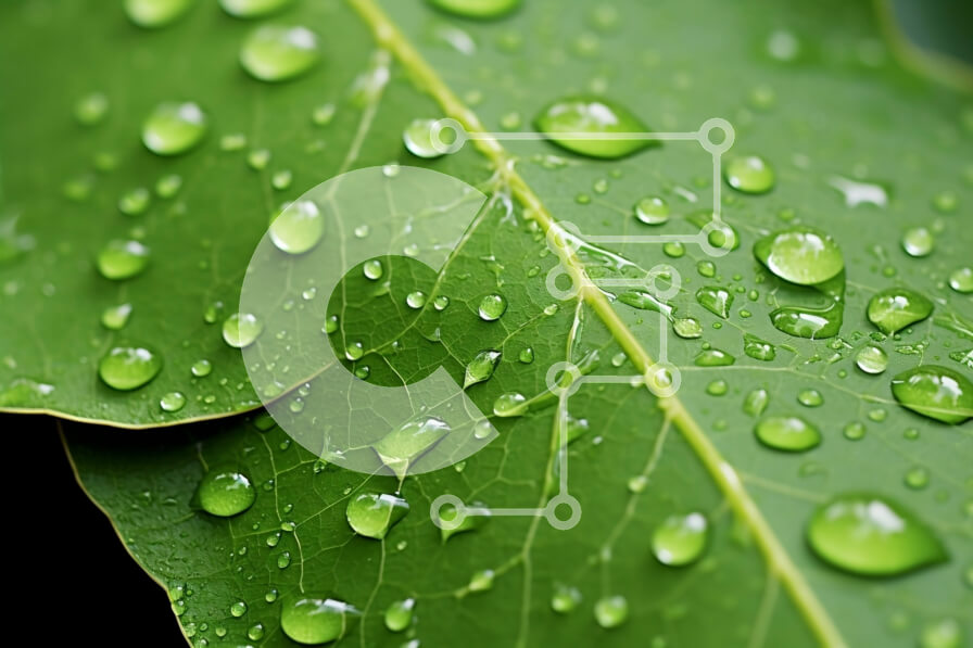 Intra Συλλεκτικό Ξύλινο Παζλ Plywood  4mm - Φύλλο με σταγονίδια νερού Σε Ξύλινο Κουτί - Διαστάσεις: 10x10 cm – 25 κομμάτια