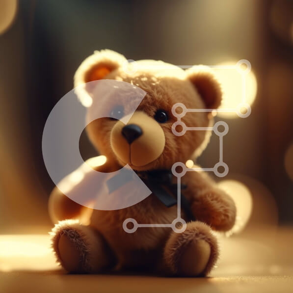 Intra Συλλεκτικό Ξύλινο Παζλ Plywood  4mm - Άνετη και ζεστή εικόνα ενός μικρού καφέ αρκουδάκι Σε Ξύλινο Κουτί - Διαστάσεις: 10x10 cm – 25 κομμάτια