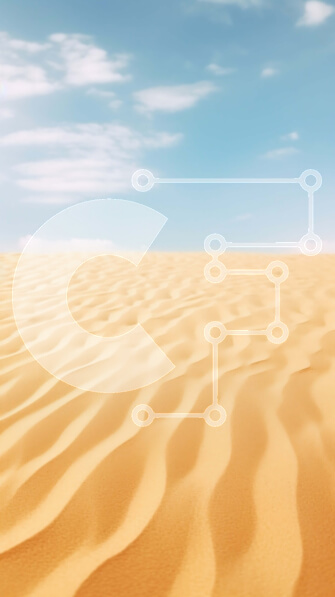 Σετ των 2 Intra Συλλεκτικό Ξύλινο Παζλ Plywood  4mm - Έρημο τοπίο με αμμόλοφους και γαλάζιο ουρανό Σε Ξύλινο Κουτί - Διαστάσεις: 10x10 cm – 25 κομμάτια