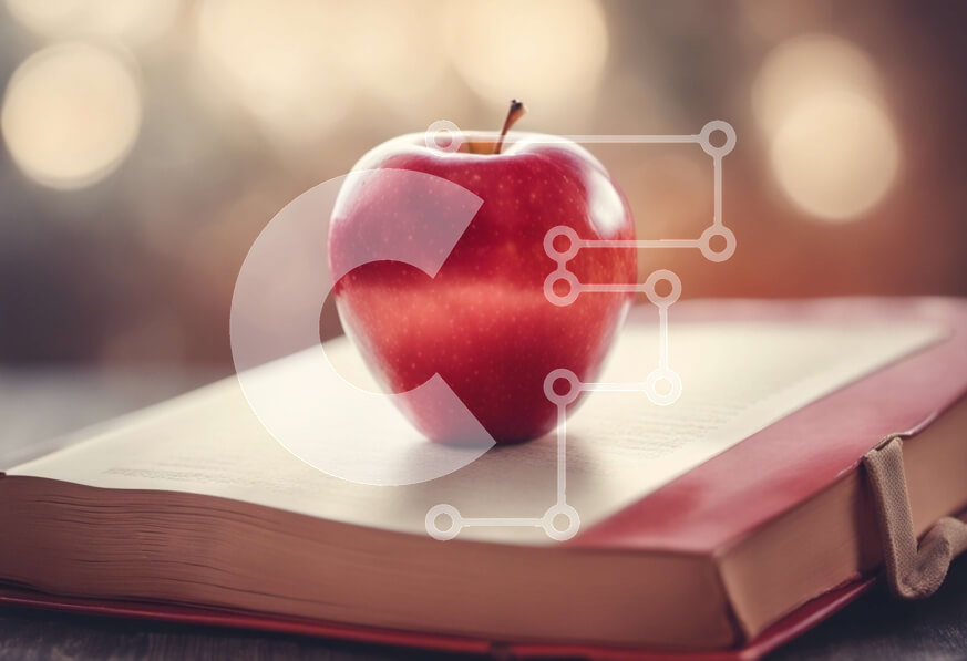 Intra Συλλεκτικό Ξύλινο Παζλ Plywood  4mm - Ανοίξτε το βιβλίο με το κόκκινο μήλο Σε Ξύλινο Κουτί - Διαστάσεις Puzzle: 10x10 cm – 25 κομμάτια