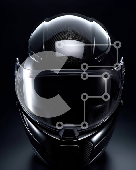 Intra Συλλεκτικό Ξύλινο Παζλ Plywood  4mm - Κομψό κράνος μοτοσικλέτας με καθαρό γείσο για ασφαλείς βόλτες Σε Ξύλινο Κουτί - Διαστάσεις Puzzle: 10x10 cm – 25 κομμάτια