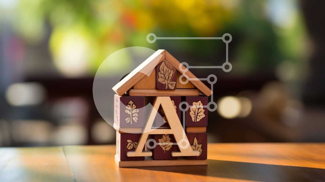 Intra Συλλεκτικό Ξύλινο Παζλ Plywood  4mm - Διακοσμητικό Ξύλινο Σπίτι με σκαλιστό γράμμα Α Σε Ξύλινο Κουτί - Διαστάσεις Puzzle: 10x10 cm – 25 κομμάτια