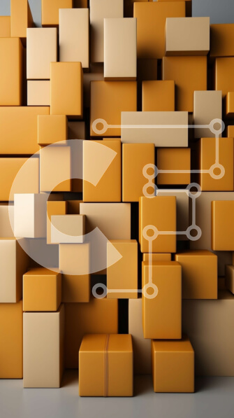 Intra Συλλεκτικό Ξύλινο Παζλ Plywood  4mm - Σωρός από χαρτόκουτα Σε Ξύλινο Κουτί - Διαστάσεις Puzzle: 10x10 cm – 25 κομμάτια