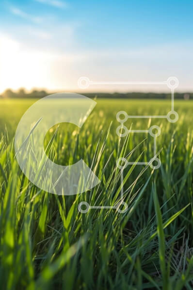 Σετ των 2 Intra Συλλεκτικό Ξύλινο Παζλ Plywood  4mm - Όμορφη εικόνα ενός πράσινου χωραφιού με ψηλό γρασίδι στο ηλιοβασίλεμα Σε Ξύλινο Κουτί - Διαστάσεις: 10x10 cm – 25 κομμάτια