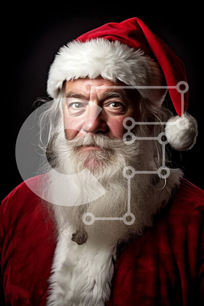 Intra Συλλεκτικό Ξύλινο Παζλ Plywood  4mm - Ευτυχισμένος Άγιος Βασίλης με ένα δώρο και ένα χαμόγελο Σε Ξύλινο Κουτί - Διαστάσεις: 10x10 cm – 25 κομμάτια