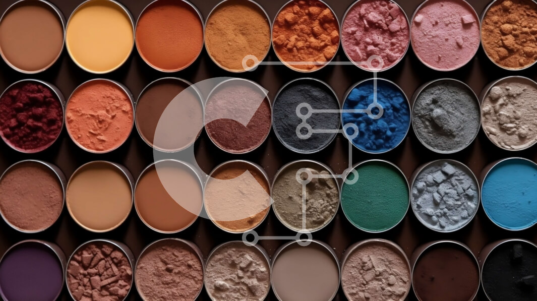 Intra Συλλεκτικό Ξύλινο Παζλ Plywood  4mm - Ποικιλία από σκιές ματιών σε κυκλική διάταξη σε μαύρο φόντο Σε Ξύλινο Κουτί - Διαστάσεις Puzzle: 10x10 cm – 25 κομμάτια