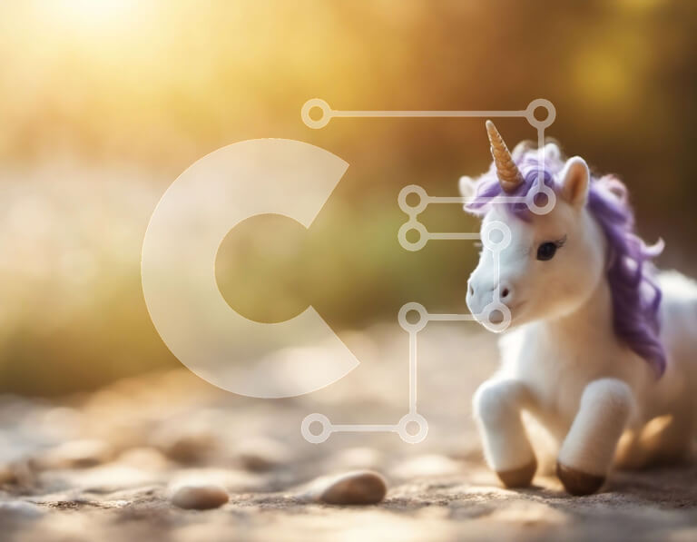 Σετ των 2 Intra Συλλεκτικό Ξύλινο Παζλ Plywood  4mm - Όμορφος λευκός μονόκερος με μωβ χαίτη και ουρά σε χωματόδρομο Σε Ξύλινο Κουτί - Διαστάσεις: 10x10 cm – 25 κομμάτια