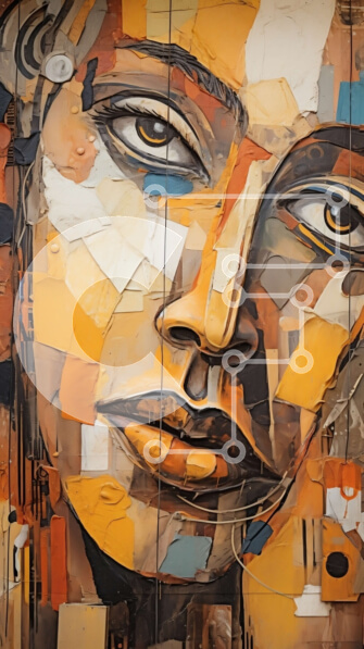 Intra Συλλεκτικό Ξύλινο Παζλ Plywood  4mm - Όμορφο πορτρέτο μιας γυναίκας με κλειστά μάτια Σε Ξύλινο Κουτί - Διαστάσεις Puzzle: 10x10 cm – 25 κομμάτια