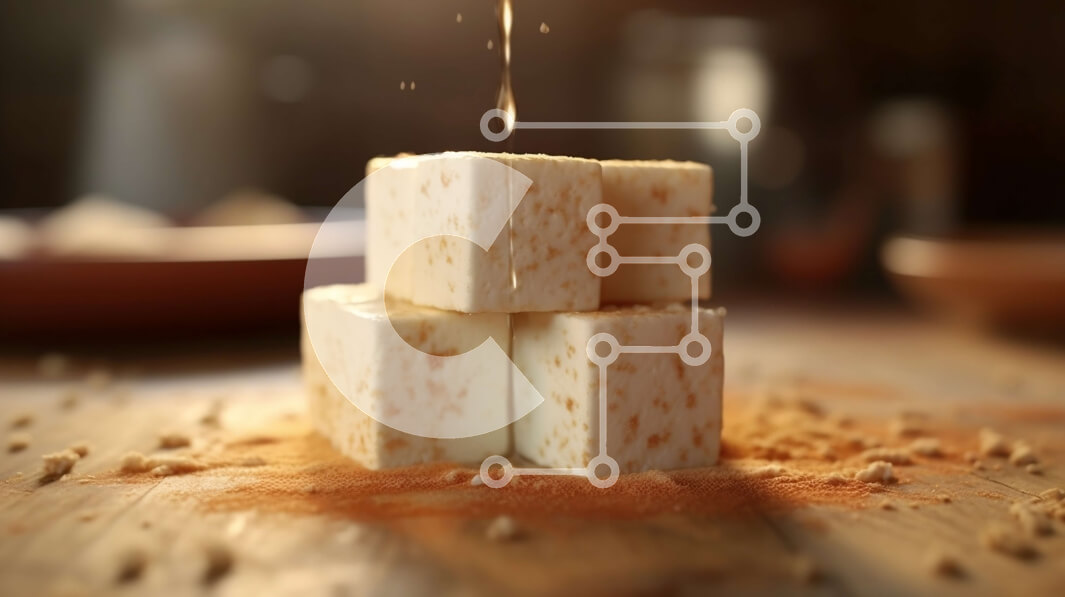 Σετ των 2 Intra Συλλεκτικό Ξύλινο Παζλ Plywood  4mm - Νόστιμα από κοντά κύβους λευκής σοκολάτας με σάλτσα σοκολάτας Σε Ξύλινο Κουτί - Διαστάσεις: 10x10 cm – 25 κομμάτια