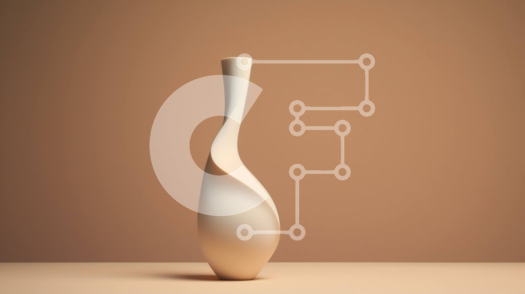 Intra Συλλεκτικό Ξύλινο Παζλ Plywood  4mm - Λευκό κυρτό βάζο Σε Ξύλινο Κουτί - Διαστάσεις: 10x10 cm – 25 κομμάτια