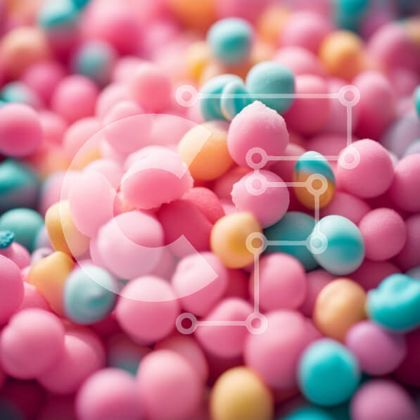 Σετ των 2 Intra Συλλεκτικό Ξύλινο Παζλ Plywood  4mm - Ζωντανό και νόστιμο σωρό από πολύχρωμες καραμέλες Σε Ξύλινο Κουτί - Διαστάσεις: 10x10 cm – 25 κομμάτια