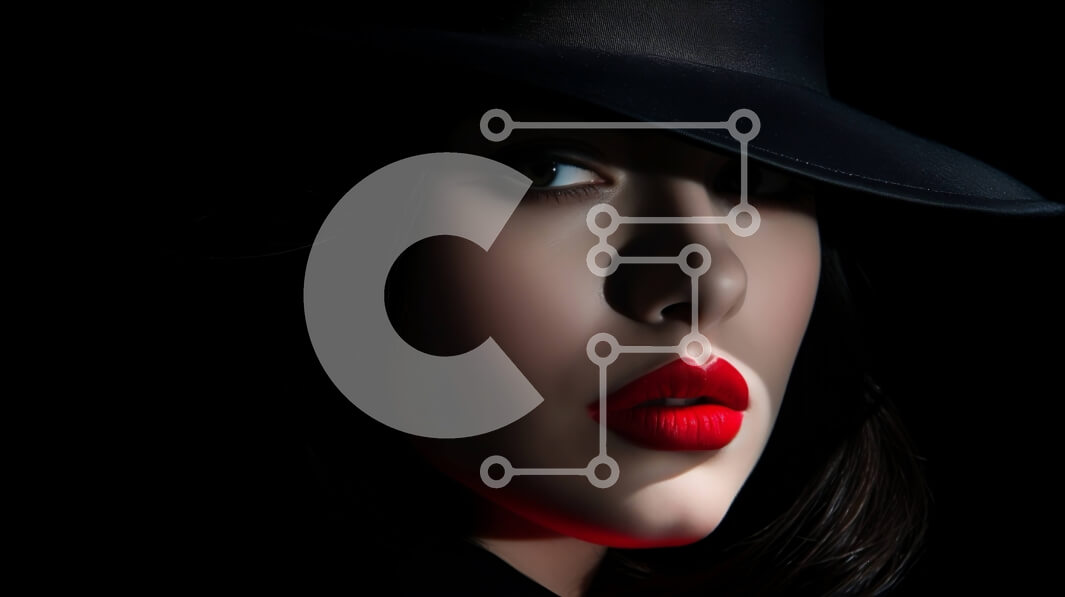 Intra Συλλεκτικό Ξύλινο Παζλ Plywood  4mm - Υπέροχη φωτογραφία μιας γυναίκας με μαύρο καπέλο και κόκκινο κραγιόν Σε Ξύλινο Κουτί - Διαστάσεις Puzzle: 10x10 cm – 25 κομμάτια