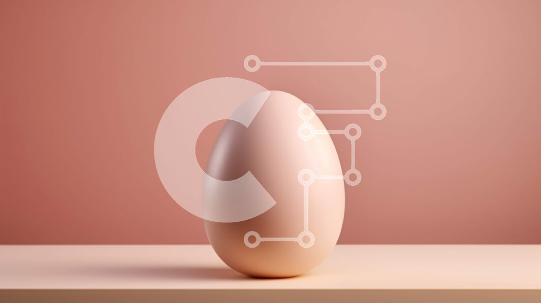 Σετ των 2 Intra Συλλεκτικό Ξύλινο Παζλ Plywood  4mm - Λευκό αυγό στο ράφι σε ροζ φόντο Σε Ξύλινο Κουτί - Διαστάσεις: 10x10 cm – 25 κομμάτια