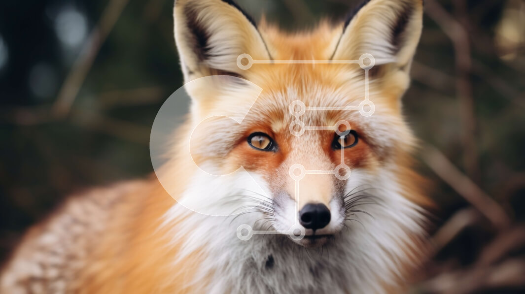 Σετ των 2 Intra Συλλεκτικό Ξύλινο Παζλ Plywood  4mm - Κόκκινη αλεπού με φωτεινή πορτοκαλί γούνα και θαμνώδη ουρά Σε Ξύλινο Κουτί - Διαστάσεις: 10x10 cm – 25 κομμάτια