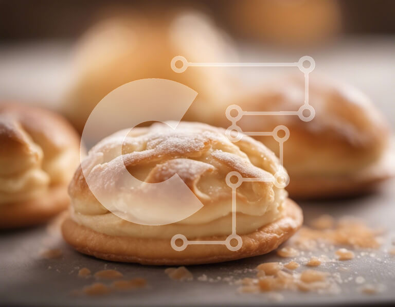 Σετ των 2 Intra Συλλεκτικό Ξύλινο Παζλ Plywood  4mm - Λαχταριστά γλυκά με ζάχαρη άχνη Σε Ξύλινο Κουτί - Διαστάσεις: 10x10 cm – 25 κομμάτια