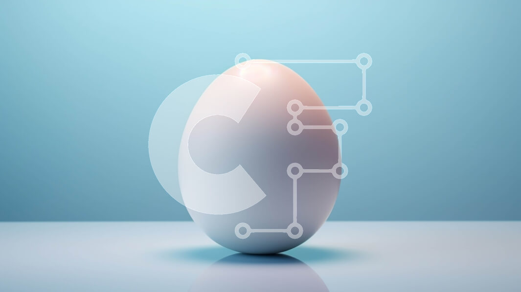 Σετ των 2 Intra Συλλεκτικό Ξύλινο Παζλ Plywood  4mm - Λευκό αυγό σε μπλε επιφάνεια Σε Ξύλινο Κουτί - Διαστάσεις: 10x10 cm – 25 κομμάτια