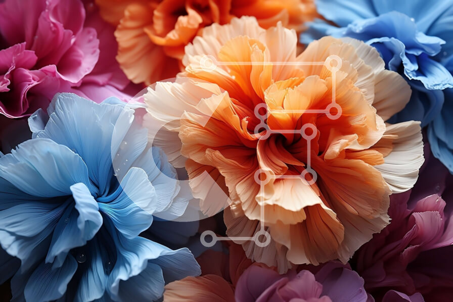 Intra Συλλεκτικό Ξύλινο Παζλ Plywood  4mm - Όμορφη εικόνα με πολύχρωμα λουλούδια σε ένα βάζο Σε Ξύλινο Κουτί - Διαστάσεις: 10x10 cm – 25 κομμάτια