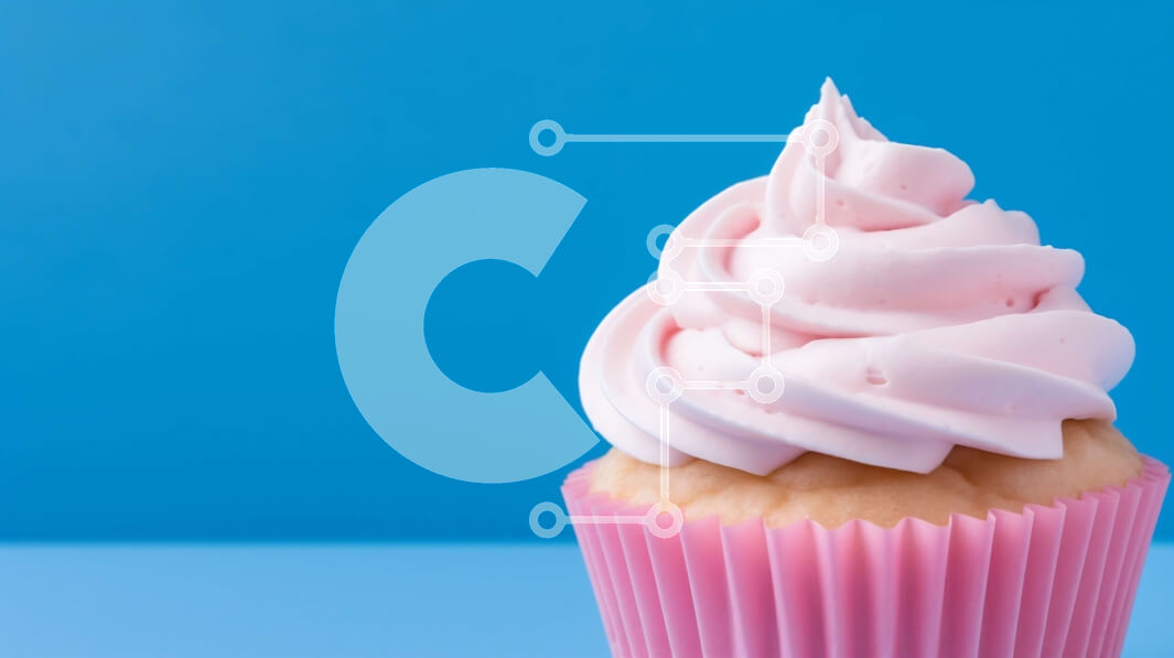 Σετ των 2 Intra Συλλεκτικό Ξύλινο Παζλ Plywood  4mm - Ροζ Cupcake με Λευκό Πάγωμα σε Μπλε Επιφάνεια Σε Ξύλινο Κουτί - Διαστάσεις: 10x10 cm – 25 κομμάτια