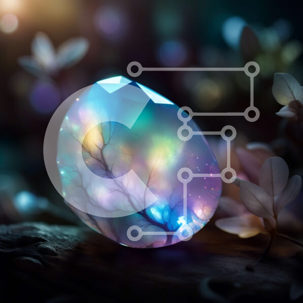 Intra Συλλεκτικό Ξύλινο Παζλ Plywood  4mm - Μαγευτική εικόνα μιας κρυστάλλινης μπάλας που περιβάλλεται από λαμπερή φύση Σε Ξύλινο Κουτί - Διαστάσεις: 10x10 cm – 25 κομμάτια