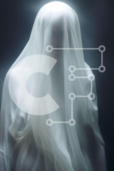 Intra Συλλεκτικό Ξύλινο Παζλ Plywood  4mm - Φανταστική φιγούρα σε λευκό χρώμα που καλύπτει το πρόσωπο και το σώμα Σε Ξύλινο Κουτί - Διαστάσεις Puzzle: 10x10 cm – 25 κομμάτια