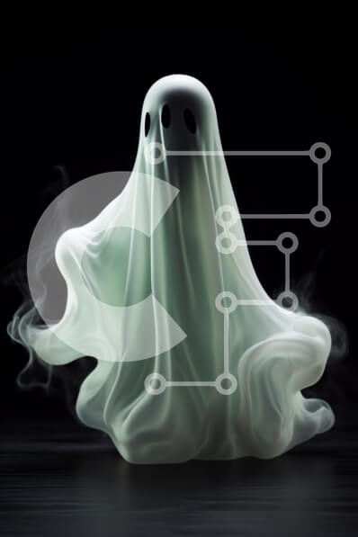 Intra Συλλεκτικό Ξύλινο Παζλ Plywood  4mm - Πλωτό ειδώλιο φαντασμάτων με λευκό καπνό Σε Ξύλινο Κουτί - Διαστάσεις Puzzle: 10x10 cm – 25 κομμάτια