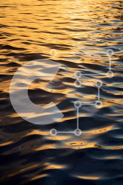 Σετ των 2 Intra Συλλεκτικό Ξύλινο Παζλ Plywood  4mm - Εκπληκτικό ηλιοβασίλεμα πάνω από την ήρεμη θάλασσα με κυματισμούς Σε Ξύλινο Κουτί - Διαστάσεις: 10x10 cm – 25 κομμάτια