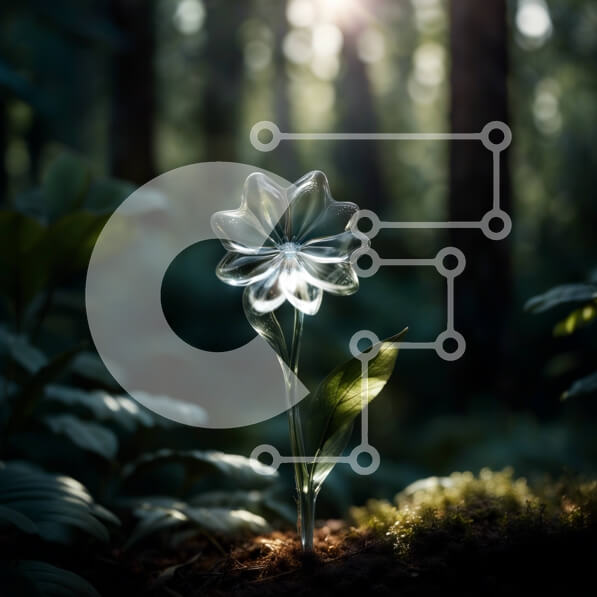 Intra Συλλεκτικό Ξύλινο Παζλ Plywood  4mm - Όμορφη εικόνα του ηλίανθου σε ένα δάσος Σε Ξύλινο Κουτί - Διαστάσεις: 10x10 cm – 25 κομμάτια