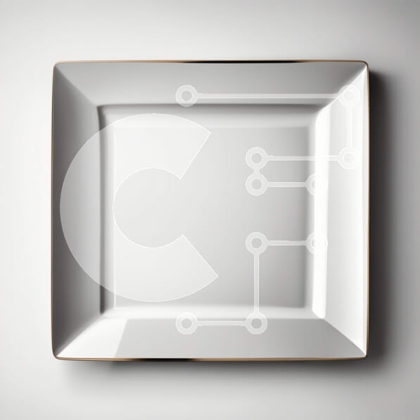 Σετ των 2 Intra Συλλεκτικό Ξύλινο Παζλ Plywood  4mm - Κομψό λευκό πιάτο με χρυσό χείλος Σε Ξύλινο Κουτί - Διαστάσεις: 10x10 cm – 25 κομμάτια