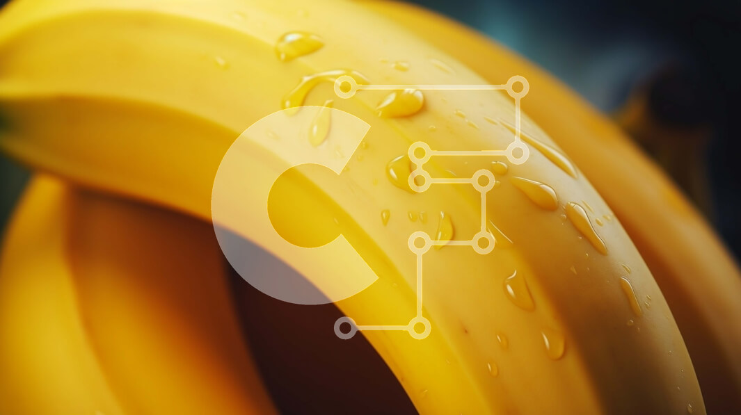 Σετ των 2 Intra Συλλεκτικό Ξύλινο Παζλ Plywood  4mm - Σταγονίδια νερού στην κινηματογράφηση σε πρώτο πλάνο μπανανών Σε Ξύλινο Κουτί - Διαστάσεις: 10x10 cm – 25 κομμάτια