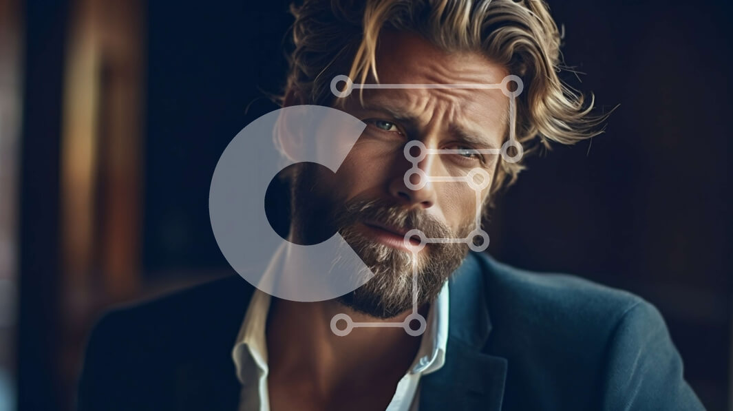 Intra Συλλεκτικό Ξύλινο Παζλ Plywood  4mm - Σοβαρός άνδρας με μαύρο κοστούμι και λευκό πουκάμισο Σε Ξύλινο Κουτί - Διαστάσεις Puzzle: 10x10 cm – 25 κομμάτια