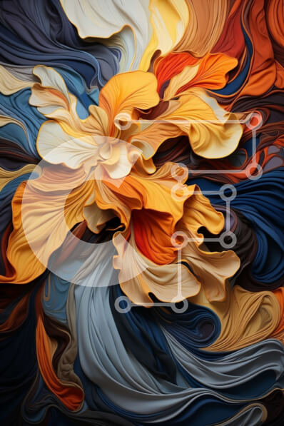 Σετ των 2 Intra Συλλεκτικό Ξύλινο Παζλ Plywood  4mm - Όμορφη κινηματογράφηση σε πρώτο πλάνο ενός πολύχρωμου ηλίανθου Σε Ξύλινο Κουτί - Διαστάσεις: 10x10 cm – 25 κομμάτια