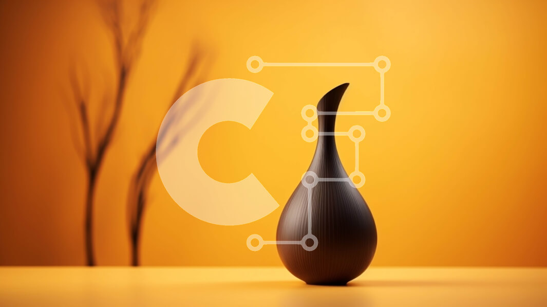 Intra Συλλεκτικό Ξύλινο Παζλ Plywood  4mm - Μαύρο βάζο σε κίτρινη επιφάνεια Σε Ξύλινο Κουτί - Διαστάσεις Puzzle: 10x10 cm – 25 κομμάτια