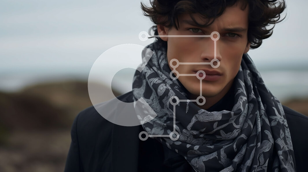 Intra Συλλεκτικό Ξύλινο Παζλ Plywood  4mm - Κομψός άντρας με σγουρά μαλλιά και μαύρη ενδυμασία Σε Ξύλινο Κουτί - Διαστάσεις Puzzle: 10x10 cm – 25 κομμάτια