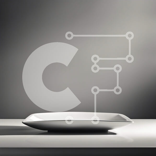 Intra Συλλεκτικό Ξύλινο Παζλ Plywood  4mm - Μινιμαλιστική εικόνα ενός λευκού κεραμικού πιάτου σε ένα σκούρο γκρι τραπέζι Σε Ξύλινο Κουτί - Διαστάσεις Puzzle: 10x10 cm – 25 κομμάτια