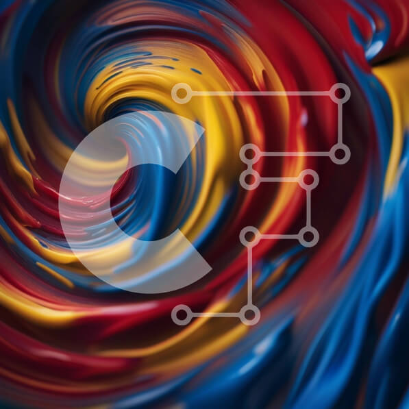 Intra Συλλεκτικό Ξύλινο Παζλ Plywood  4mm - Δυναμική και οπτικά εντυπωσιακή εικόνα μιας πολύχρωμης περιστρεφόμενης δίνης Σε Ξύλινο Κουτί - Διαστάσεις Puzzle: 10x10 cm – 25 κομμάτια