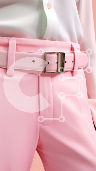 Intra Συλλεκτικό Ξύλινο Παζλ Plywood  4mm - Κομψή γυναίκα με πόρπη ζώνης στη μέση της Σε Ξύλινο Κουτί - Διαστάσεις Puzzle: 10x10 cm – 25 κομμάτια