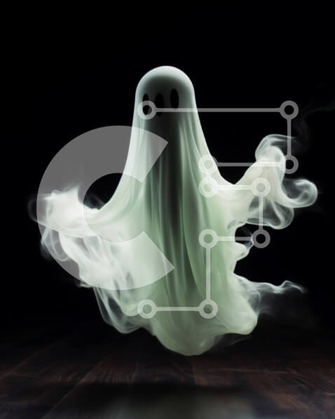 Intra Συλλεκτικό Ξύλινο Παζλ Plywood  4mm - Ethereal Ghost in Mist Σε Ξύλινο Κουτί - Διαστάσεις Puzzle: 10x10 cm – 25 κομμάτια