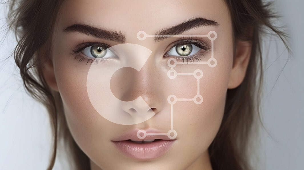 Intra Συλλεκτικό Ξύλινο Παζλ Plywood  4mm - Ουδέτερο πορτρέτο μιας όμορφης γυναίκας με πράσινα μάτια και ξανθά μαλλιά Σε Ξύλινο Κουτί - Διαστάσεις Puzzle: 10x10 cm – 25 κομμάτια