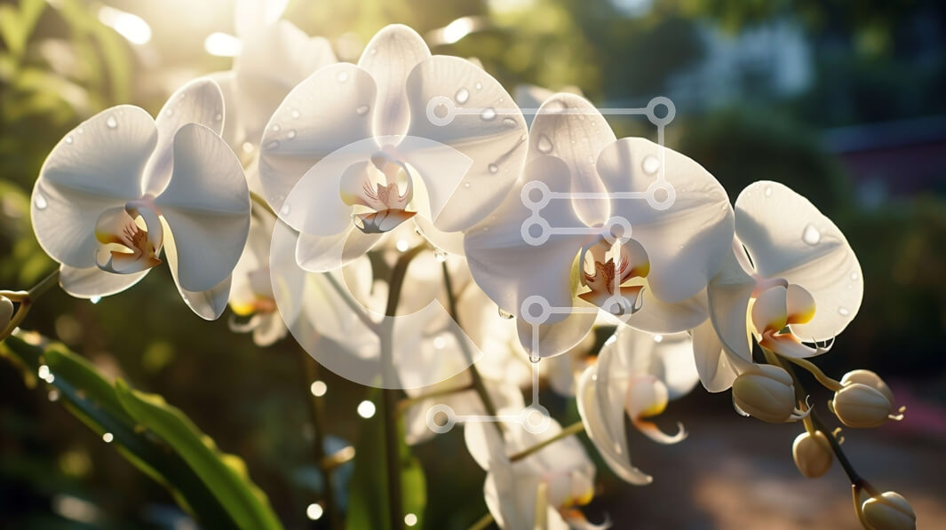 Intra Συλλεκτικό Ξύλινο Παζλ Plywood  4mm - Κοντινό πλάνο ενός λευκού λουλουδιού με σταγονίδια νερού Σε Ξύλινο Κουτί - Διαστάσεις: 10x10 cm – 25 κομμάτια