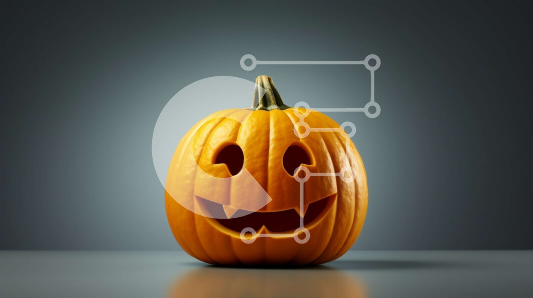 Intra Συλλεκτικό Ξύλινο Παζλ Plywood  4mm - Σκαλιστή κολοκύθα με χαμογελαστό πρόσωπο Σε Ξύλινο Κουτί - Διαστάσεις Puzzle: 10x10 cm – 25 κομμάτια