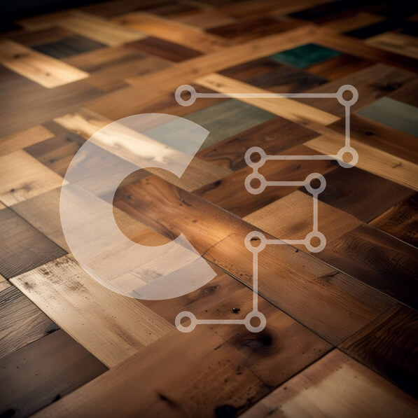 Intra Συλλεκτικό Ξύλινο Παζλ Plywood  4mm - Κοντινό πλάνο με ζεστό και φιλόξενο πάτωμα από ξύλινο ψαροκόκκαλο Σε Ξύλινο Κουτί - Διαστάσεις Puzzle: 10x10 cm – 25 κομμάτια