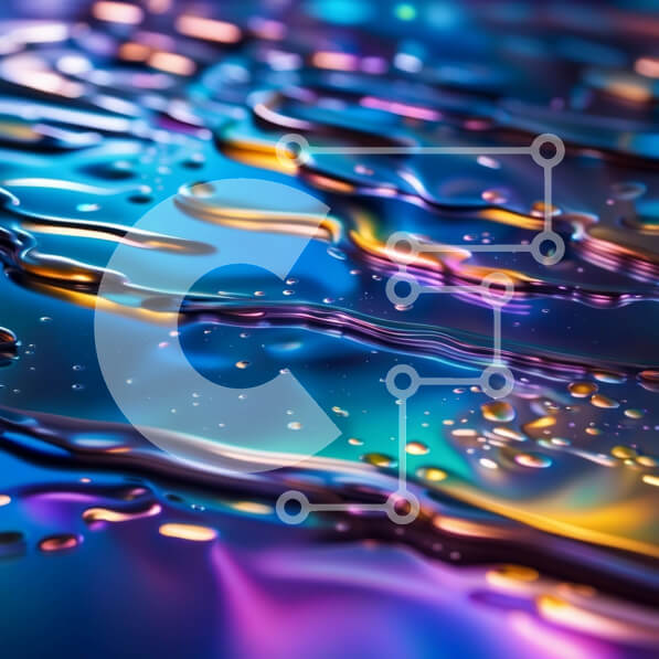 Intra Συλλεκτικό Ξύλινο Παζλ Plywood  4mm - Ζωντανή εικόνα από κοντά με πολύχρωμο υγρό με σταγονίδια Σε Ξύλινο Κουτί - Διαστάσεις Puzzle: 10x10 cm – 25 κομμάτια