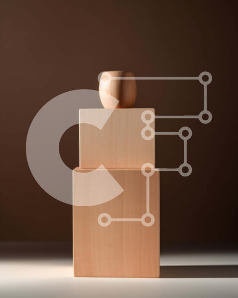 Intra Συλλεκτικό Ξύλινο Παζλ Plywood  4mm - Ξύλινο μπλοκ με τρύπα - Φωτογραφία Αρχείου Σε Ξύλινο Κουτί - Διαστάσεις: 10x10 cm – 25 κομμάτια