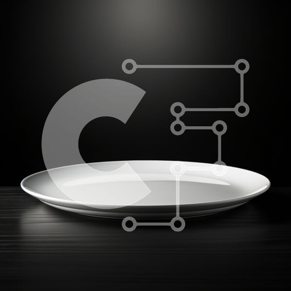 Σετ των 2 Intra Συλλεκτικό Ξύλινο Παζλ Plywood  4mm - Λευκό πιάτο σε σκούρο ξύλινο τραπέζι Σε Ξύλινο Κουτί - Διαστάσεις: 10x10 cm – 25 κομμάτια