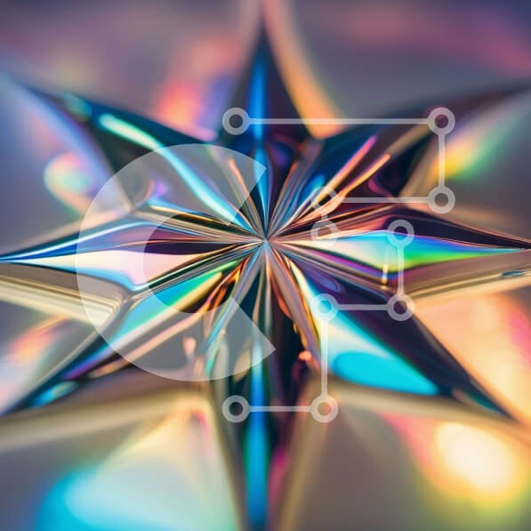 Intra Συλλεκτικό Ξύλινο Παζλ Plywood  4mm - Πολύχρωμο και λαμπερό CD Star Σε Ξύλινο Κουτί - Διαστάσεις: 10x10 cm – 25 κομμάτια