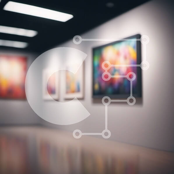 Intra Συλλεκτικό Ξύλινο Παζλ Plywood  4mm - Αφηρημένοι πίνακες ζωγραφικής σε αμυδρά φωτισμένο δωμάτιο Σε Ξύλινο Κουτί - Διαστάσεις Puzzle: 10x10 cm – 25 κομμάτια