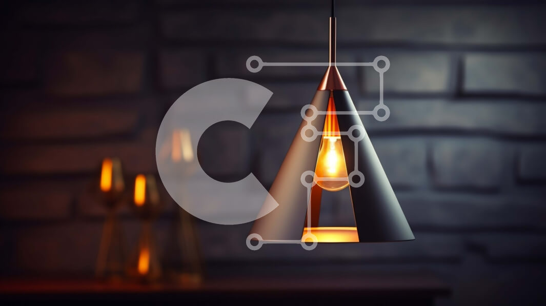 Intra Συλλεκτικό Ξύλινο Παζλ Plywood  4mm - Μοντέρνο μαύρο φωτιστικό που κρέμεται από την οροφή Σε Ξύλινο Κουτί - Διαστάσεις Puzzle: 10x10 cm – 25 κομμάτια